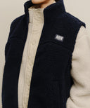 MARITHÉ SPORT FLEECE VEST IN NAVY image 4