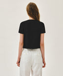 W CRINKLE SLEEVELESS + CARDIGAN SET IN BLACK image 4