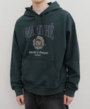 CREST CRACK LOGO OVERSIZED HOODIE IN DARK GREEN image 4