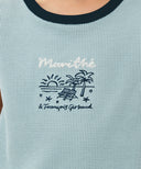 KIDS WAFFLE RINGER SLEEVELESS IN LIGHT BLUE image 4