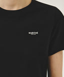 W SMALL REGULAR LOGO TEE IN BLACK image 4