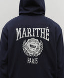 BIG COLLEGE LOGO GRAPHIC HOODIE ZIPUP IN NAVY image 4