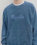 GARMENT DYED SWEATSHIRT IN BLUE
