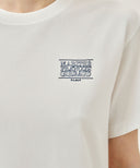 DOODLE BEAR TEE IN WHT/ BEG image 4