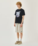 M EASY HALF PANTS IN STRIPE image 4