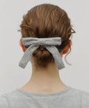 KNIT RIBBON HAIR PIN IN GRAY image 4
