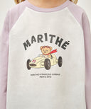 KIDS BEAR RAGLAN LONG SLEEVE TEE IN LIGHT PURPLE image 4