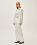 W BOOT-CUT DENIM PANTS IN WHITE image 7