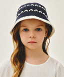 KIDS CROCHET HAT IN NAVY image 4