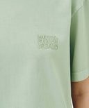DRAWING LOGO DYEING TEE IN MINT image 4