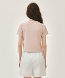 W CRINKLE SLEEVELESS + CARDIGAN SET IN PINK image 4