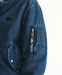 MARITHE X ALPHA INDUSTRIES MA-1 JUMPER IN BLUE image 4