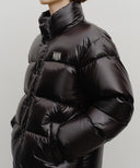 GLOSSY DOWN JACKET IN BLACK image 4