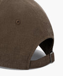 REGULAR LOGO BRUSHED COTTON COVERED CAP IN BROWN image 4