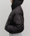 W REGULAR LOGO HOODED CROP DOWN JACKET IN BLACK image 4