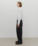 M WIDE RAW DENIM PANTS IN DARK BLUE image 4