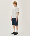 M MARINE DENIM EASY SHORTS IN BLUE image 4