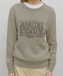 CLASSIC LOGO KNIT PULLOVER IN OATMEAL image 7
