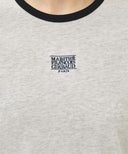 W CLASSIC LOGO RINGER TEE IN LIGHT HEATHER GREY image 4