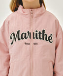 KIDS LETTERING LOGO WINDBREAKER IN PINK image 4