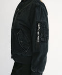 MARITHE X ALPHA INDUSTRIES MA-1 JUMPER IN BLACK image 4