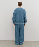 GARMENT DYED SWEAT PANTS IN BLUE image 10