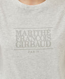 W CLASSIC LOGO TEE IN LIGHT HEATHER GREY image 4