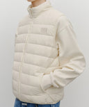 CLASSIC LOGO LIGHT DOWN VEST IN CREAM image 4
