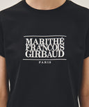 W CLASSIC LOGO CROP TEE IN BLACK image 4