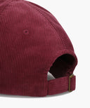 CORDUROY CLASSIC LOGO CAP IN BURGUNDY image 6