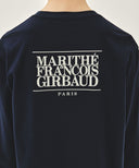 BACK CLASSIC LOGO LONG SLEEVE TEE IN NAVY image 4