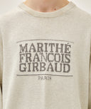 CLASSIC LOGO KNIT PULLOVER IN IVORY image 4