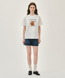 MARINE DRAWING DOODLE GRAPHIC TEE IN WHITE image 5