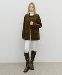 CORDUROY HUNTING JACKET IN KHAKI image 7
