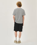 CLASSIC LOGO CARGO SWEAT SHORTS IN BLACK image 5