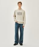 CLASSIC LOGO KNIT PULLOVER IN IVORY image 5