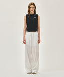 W SMALL CLASSIC LOGO PK COLLAR SLEEVELESS IN DOT image 5