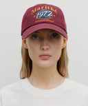 ELLIPSE GRAPHIC CAP IN BURGUNDY image 5