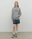 DOODLE CLASSIC BEAR HOODIE IN HEATHER GREY image 11