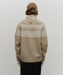CLASSIC LOGO MUFFLER IN BEIGE image 5