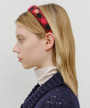 CIRCLE LOGO HAIR BAND IN RED image 5