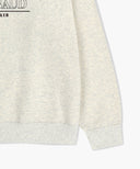 STITCH CLASSIC LOGO SWEATSHIRT (BRUSHED) IN OATMEAL image 5