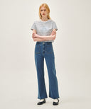 W CLASSIC LOGO CROP TEE IN DARK NAVY image 5