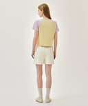 W VINTAGE CLASSIC LOGO SWEAT SHORTS IN FLOWER image 5