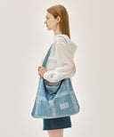 BANDANA ONE SHOULDER ECO BAG IN BLUE image 5