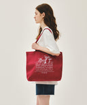 LEMON CLASSIC LOGO ECO BAG IN RED image 5