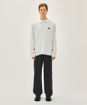 CLASSIC LOGO LINEN SHIRT IN WHITE image 11