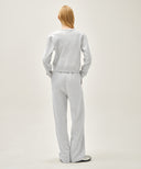 W BASIC FOLD-OVER SWEAT PANTS IN LIGHT HEATHER GREY image 11