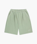 OUTLINE CLASSIC LOGO DYEING BERMUDA SWEAT SHORTS IN MINT image 5