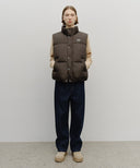 CLASSIC LOGO DOWN VEST IN DARK BROWN image 5